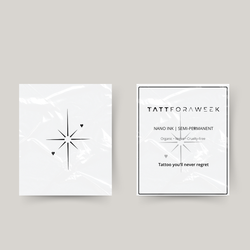 Tatuagem temporária estrela do norte