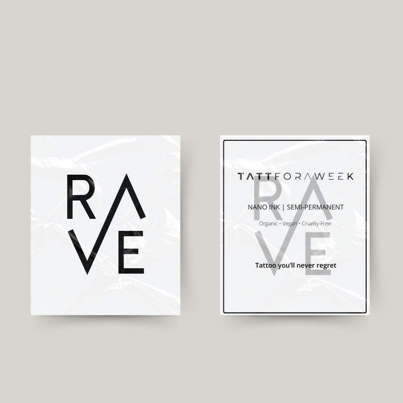 Tatuagem temporária rave