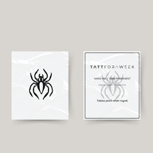 Tatuagem temporária de aranha