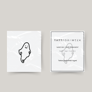Tatuagem temporária de fantasma