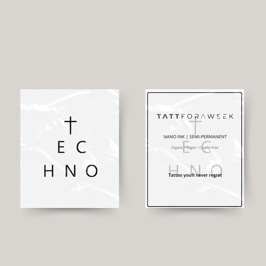 Tatuagem temporária techno