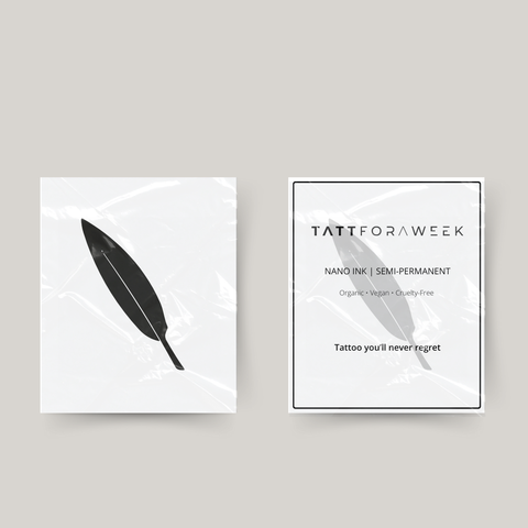 Tatuagem temporária pena