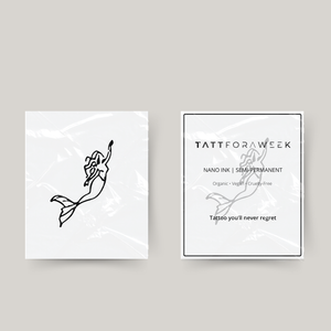 Tatuagem temporária sereia