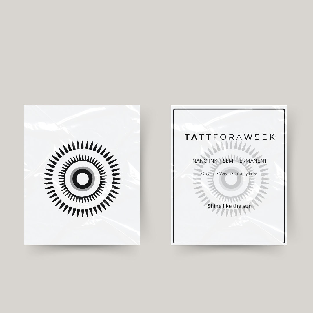 Tijdelijke tattoo zon IIII