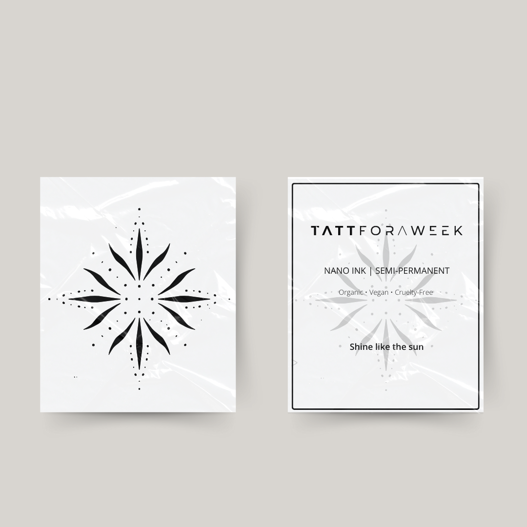 Tijdelijke tattoo zon IX