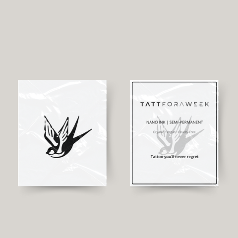 Tatuagem temporária andorinha