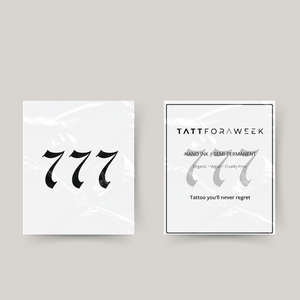 Tatuagem temporária 777