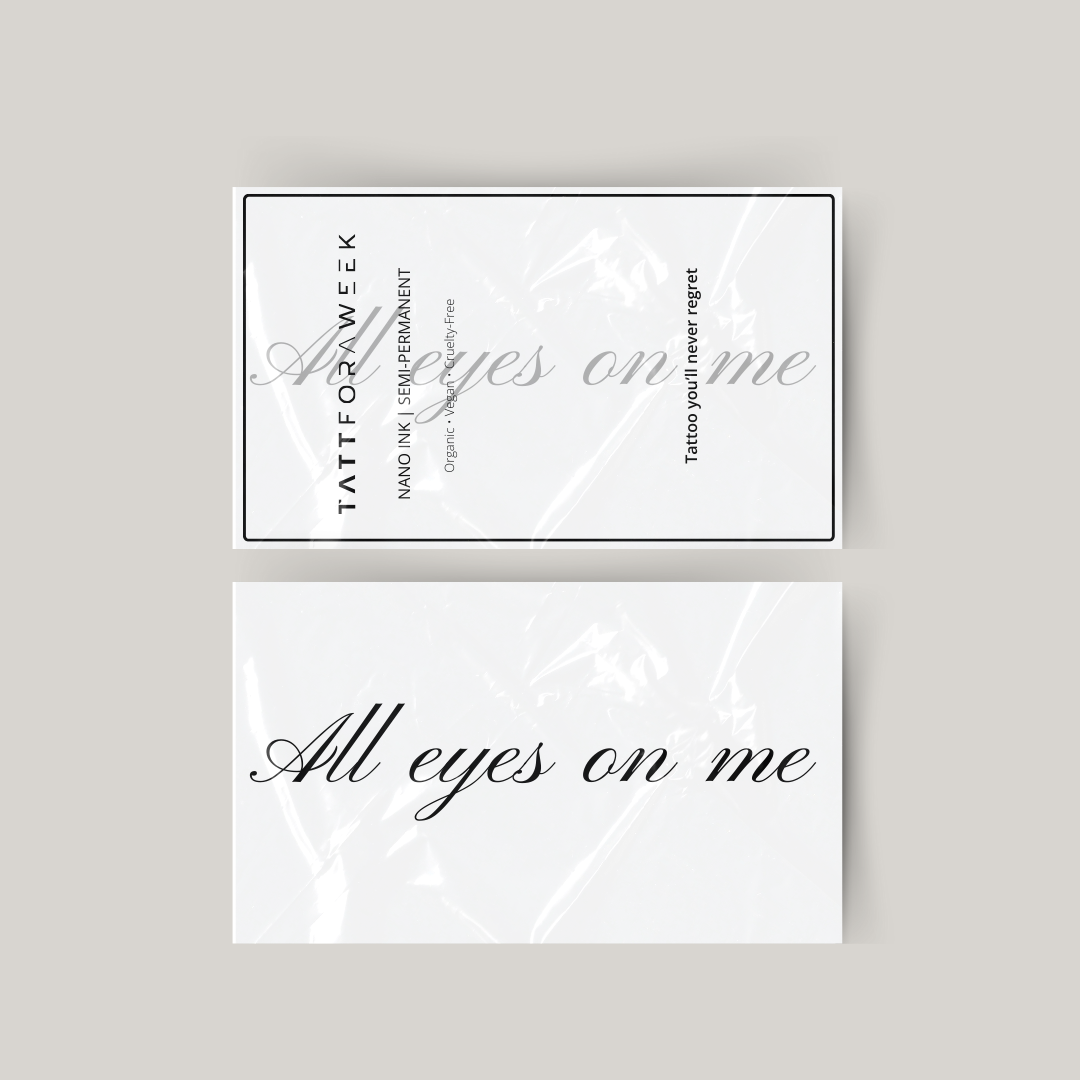 Tatuagem temporária todos os olhos em mim