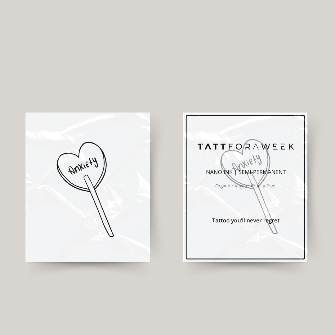 Tatuagem temporária ansiedade