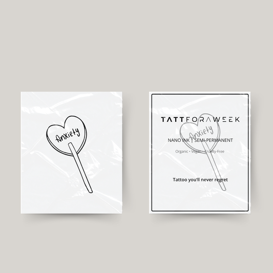Tatuagem temporária ansiedade