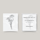 Tatuagem temporária flor de nascimento abril