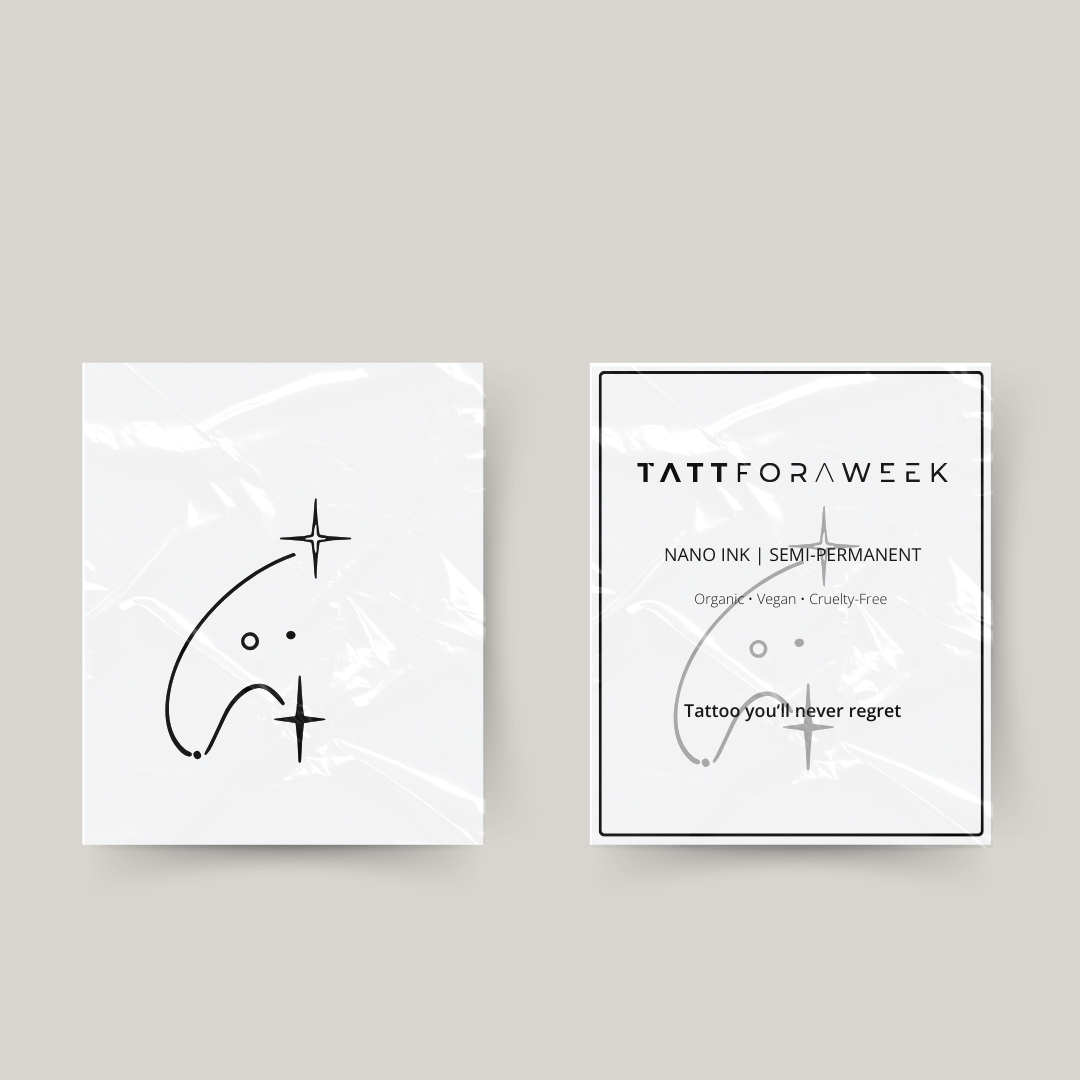 Tatuagem temporária aquário estrelas