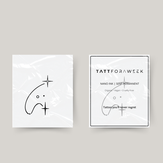 Tatuagem temporária aquário estrelas