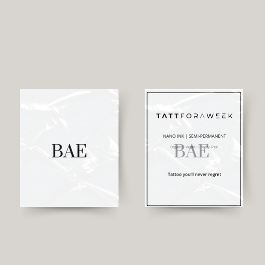 Tatuagem temporária bae