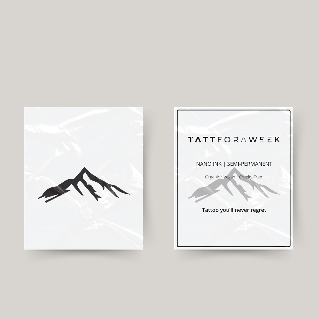 Tatuagem temporária montanha