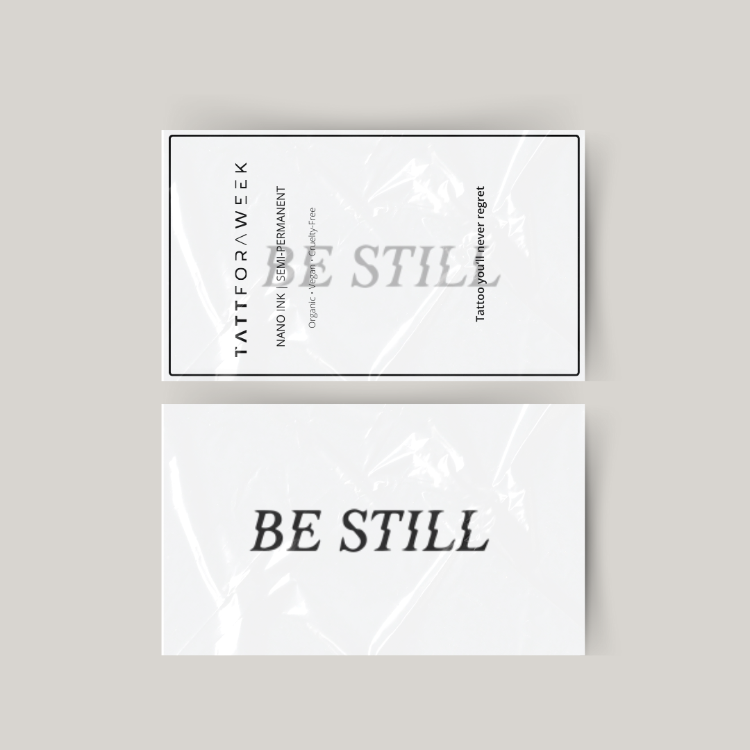 Tatuagem temporária fique parada