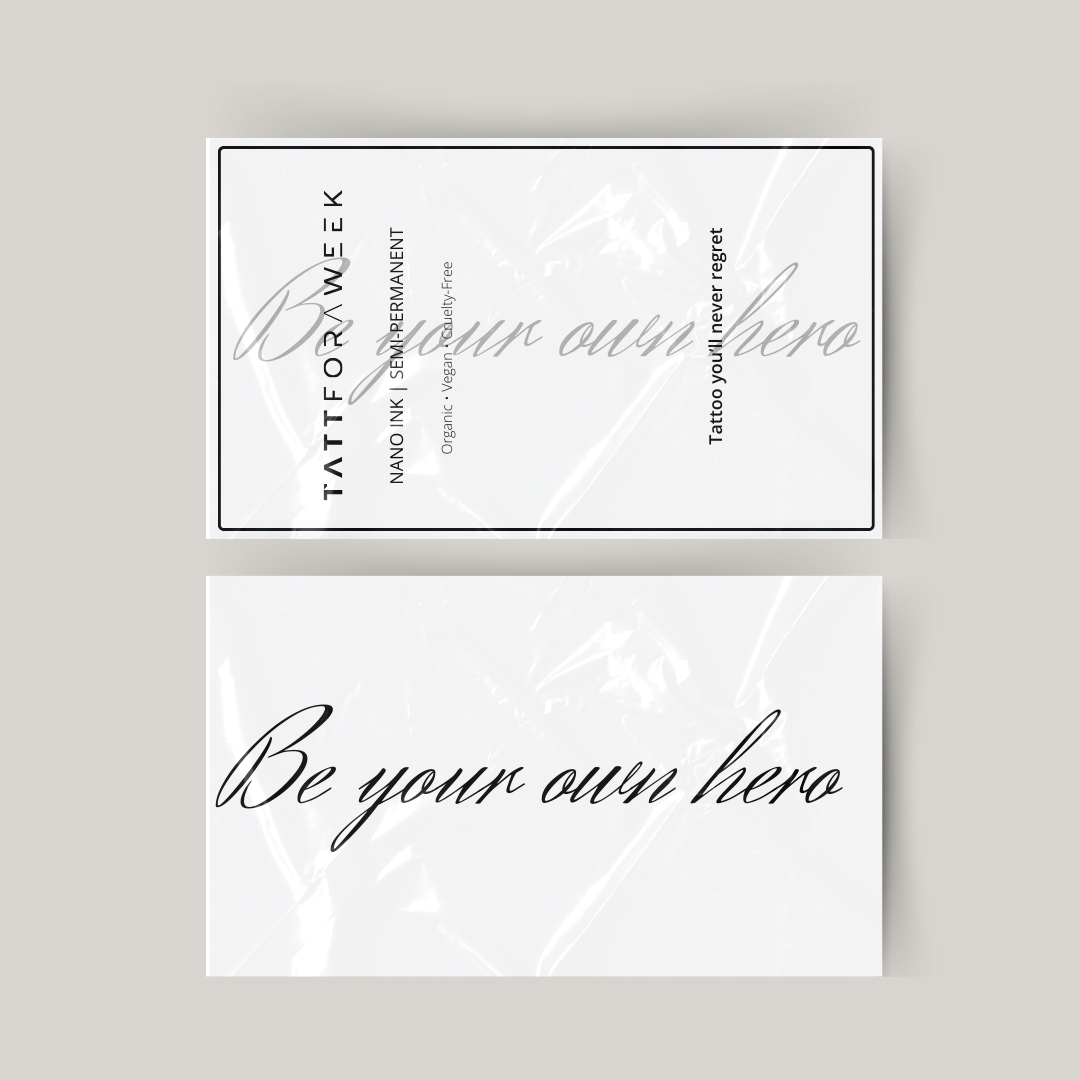 Tatuagem temporária seja seu próprio herói