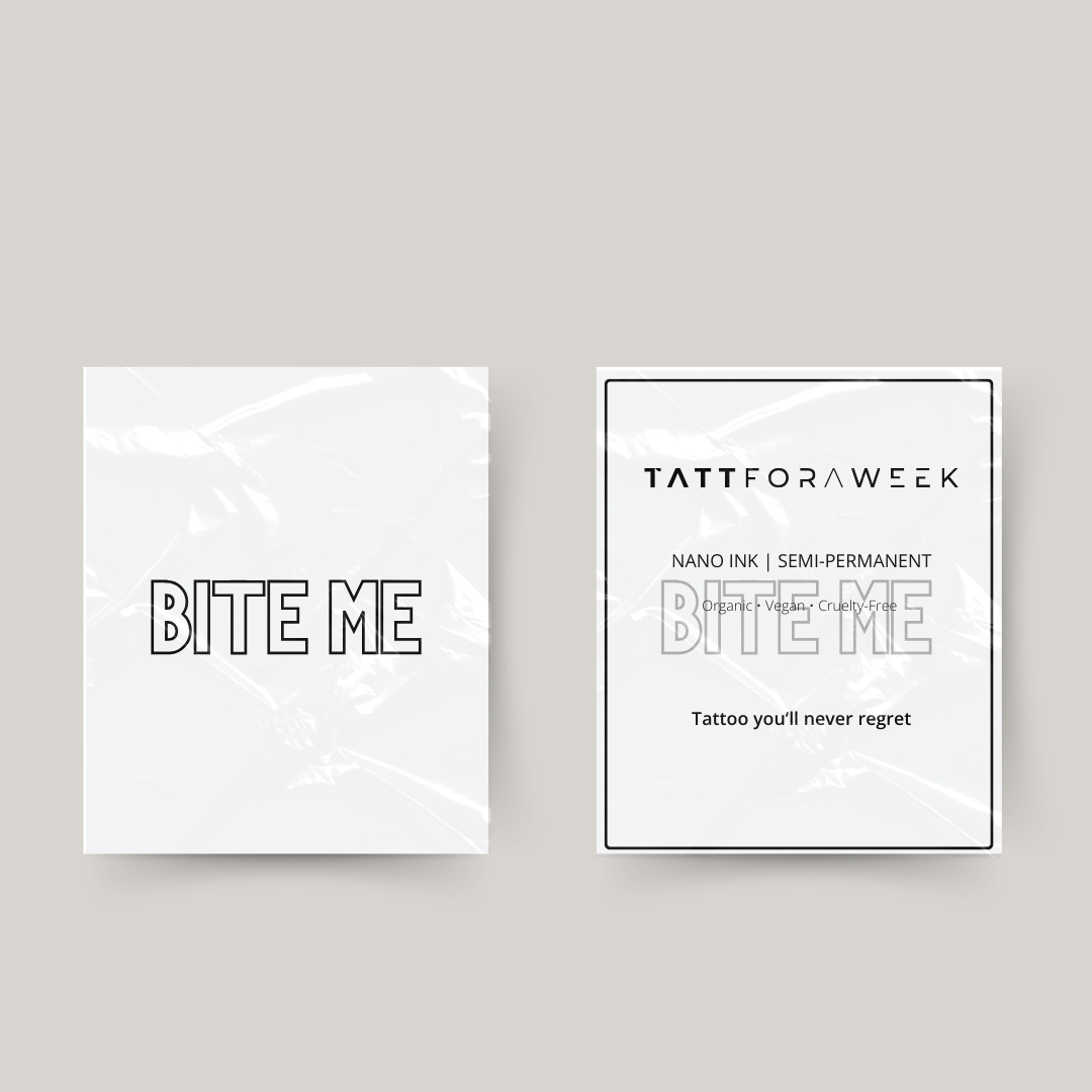 Tatuagem temporária me morde