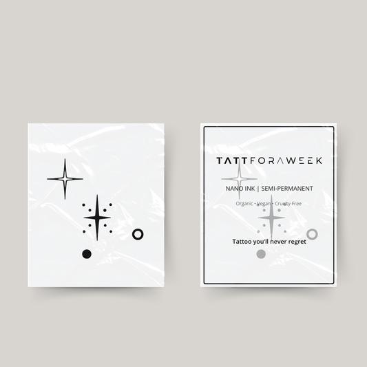 Tatuagem temporária estrelas do câncer