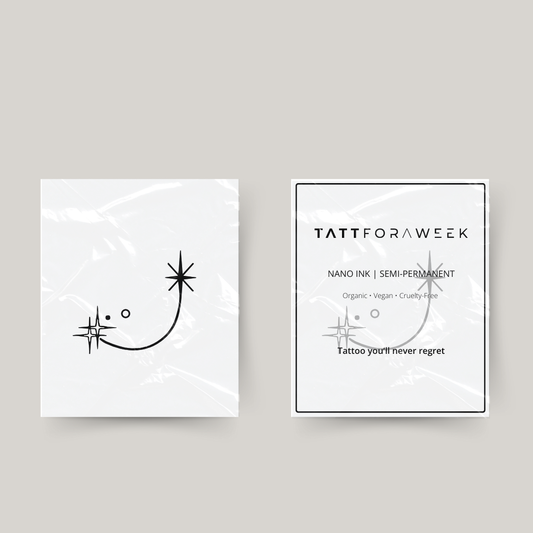 Tatuagem temporária capricórnio estrelas