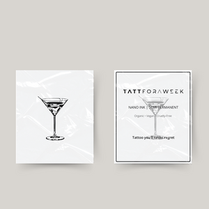 Tatuagem temporária cocktail
