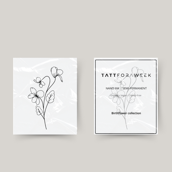 Significado da tatuagem da flor de nascimento de fevereiro