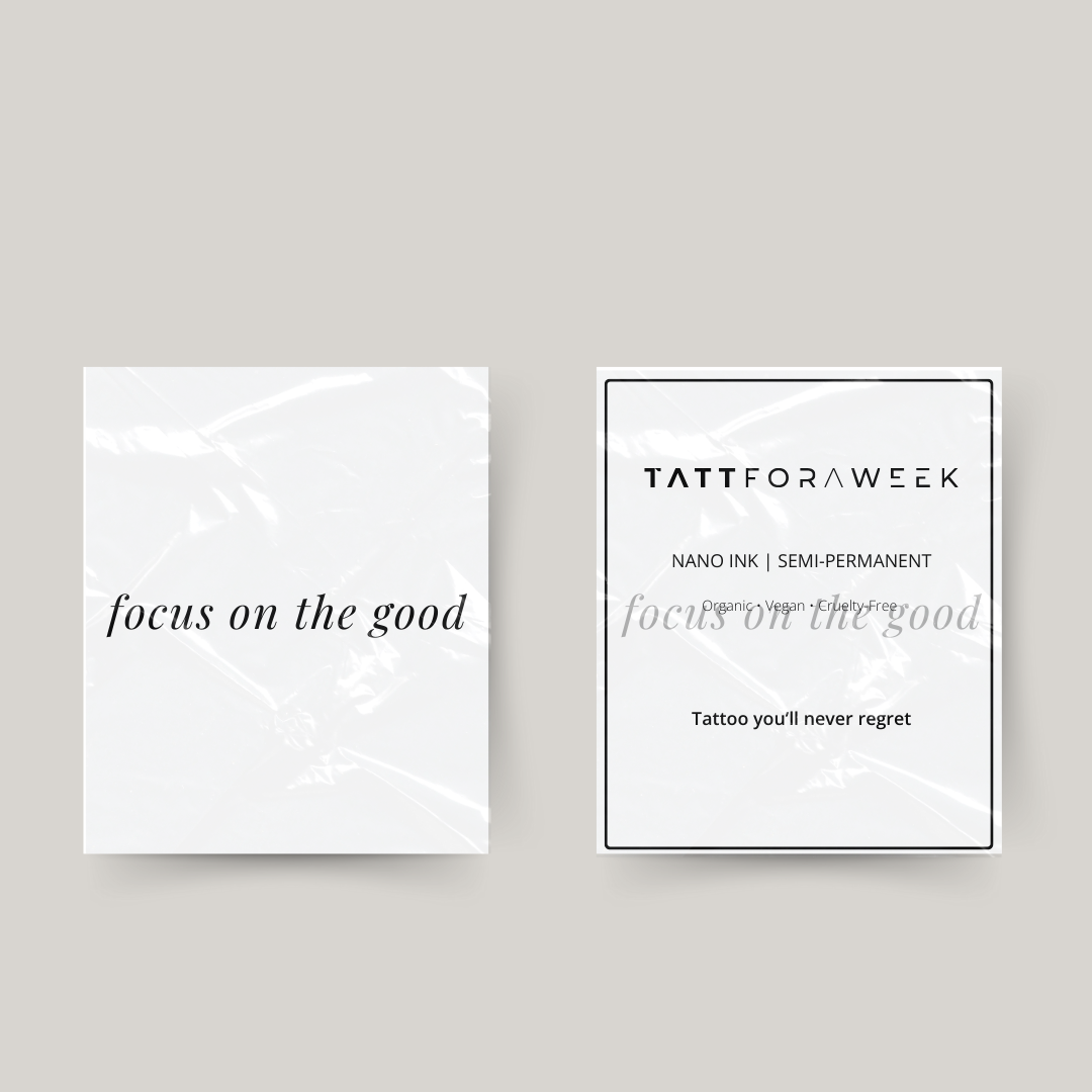 Tatuagem temporária com foco no bem