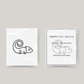 Tatuagem temporária de geco
