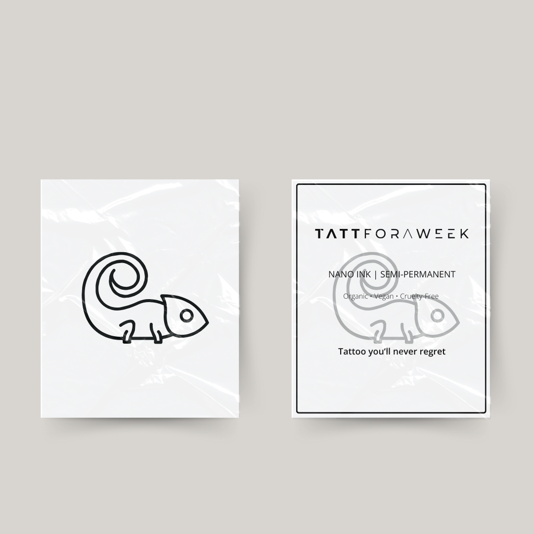 Tatuagem temporária de geco