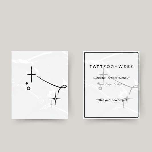 Tatuagem temporária gémeos estrelas