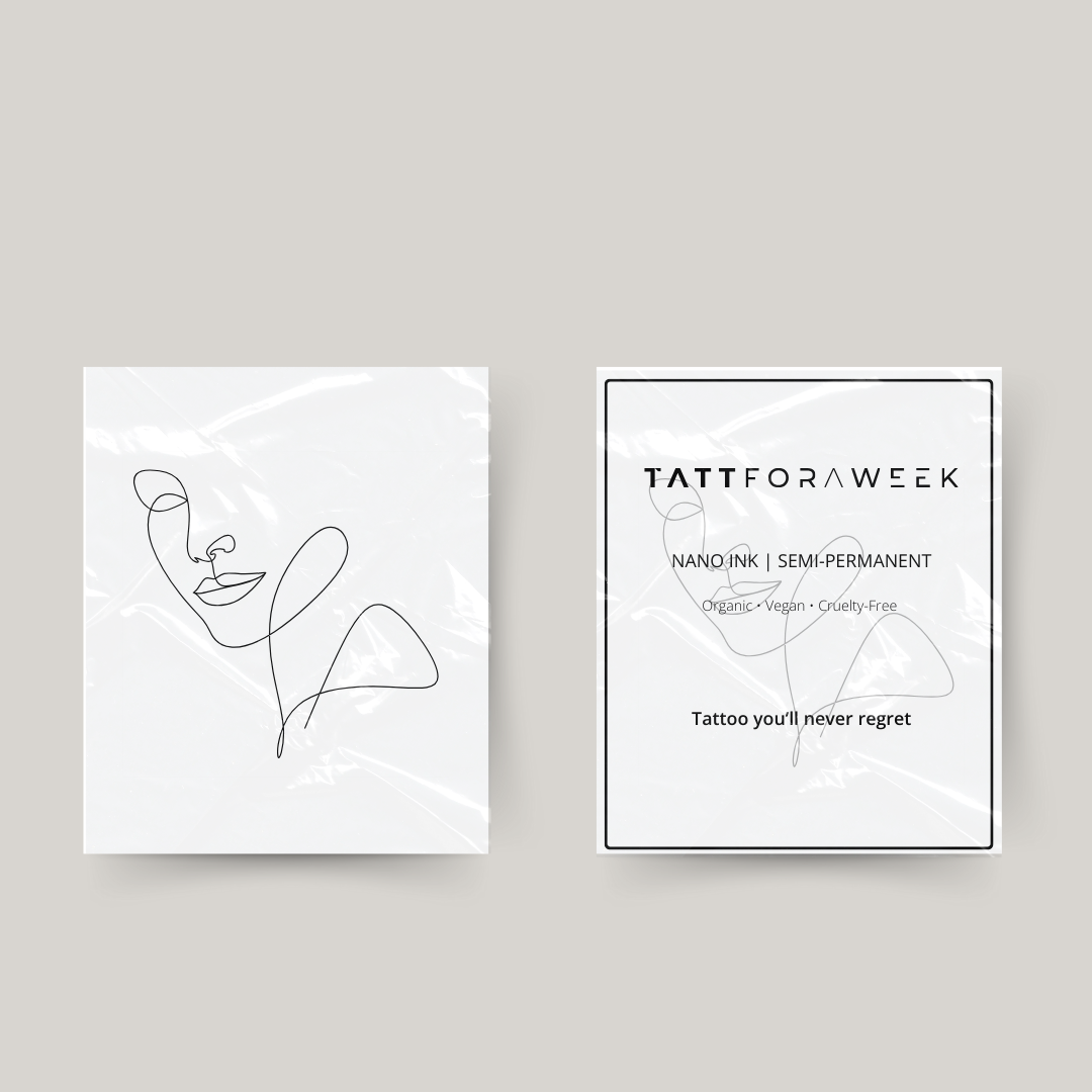 Tatuagem temporária facial fineline