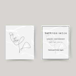 Tatuagem temporária facial fineline