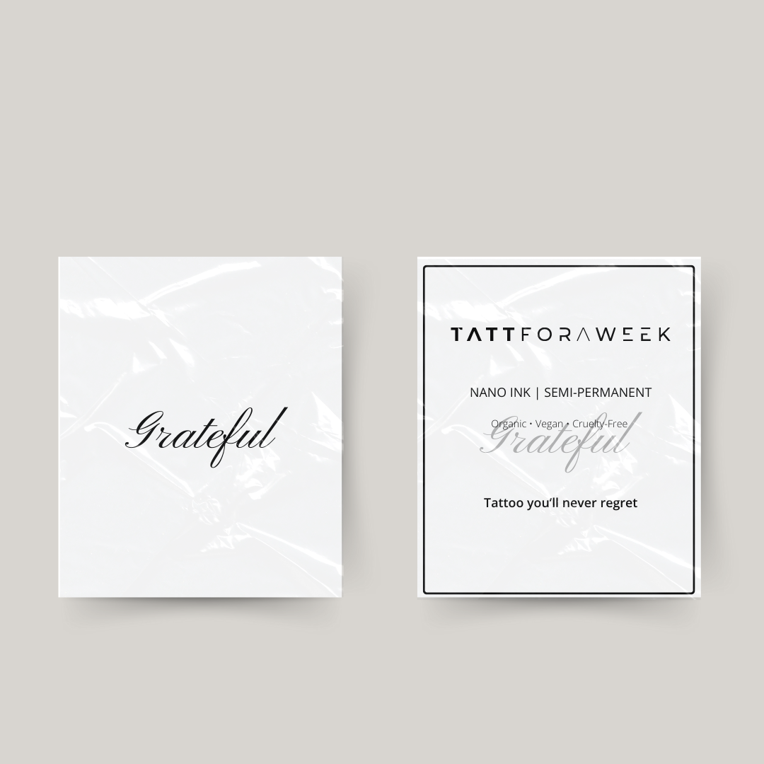 Tatuagem temporária grata