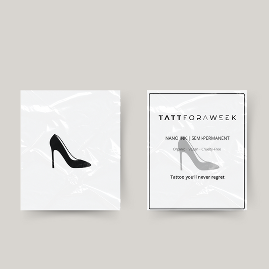 Tatuagem temporária no calcanhar