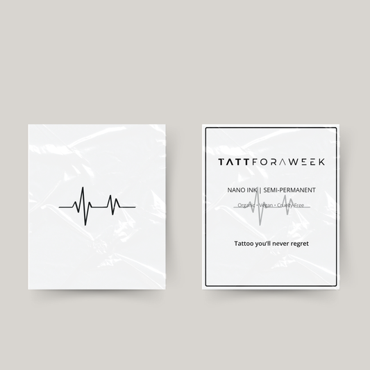 Tatuagem temporária batimento cardíaco