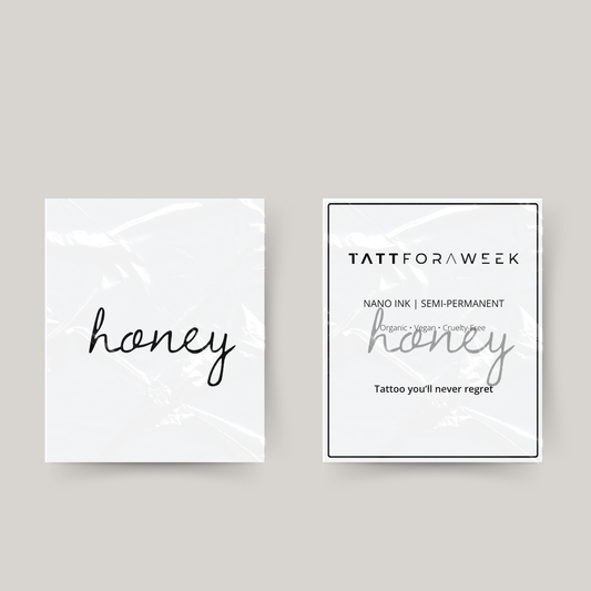 Tatuagem temporária honey
