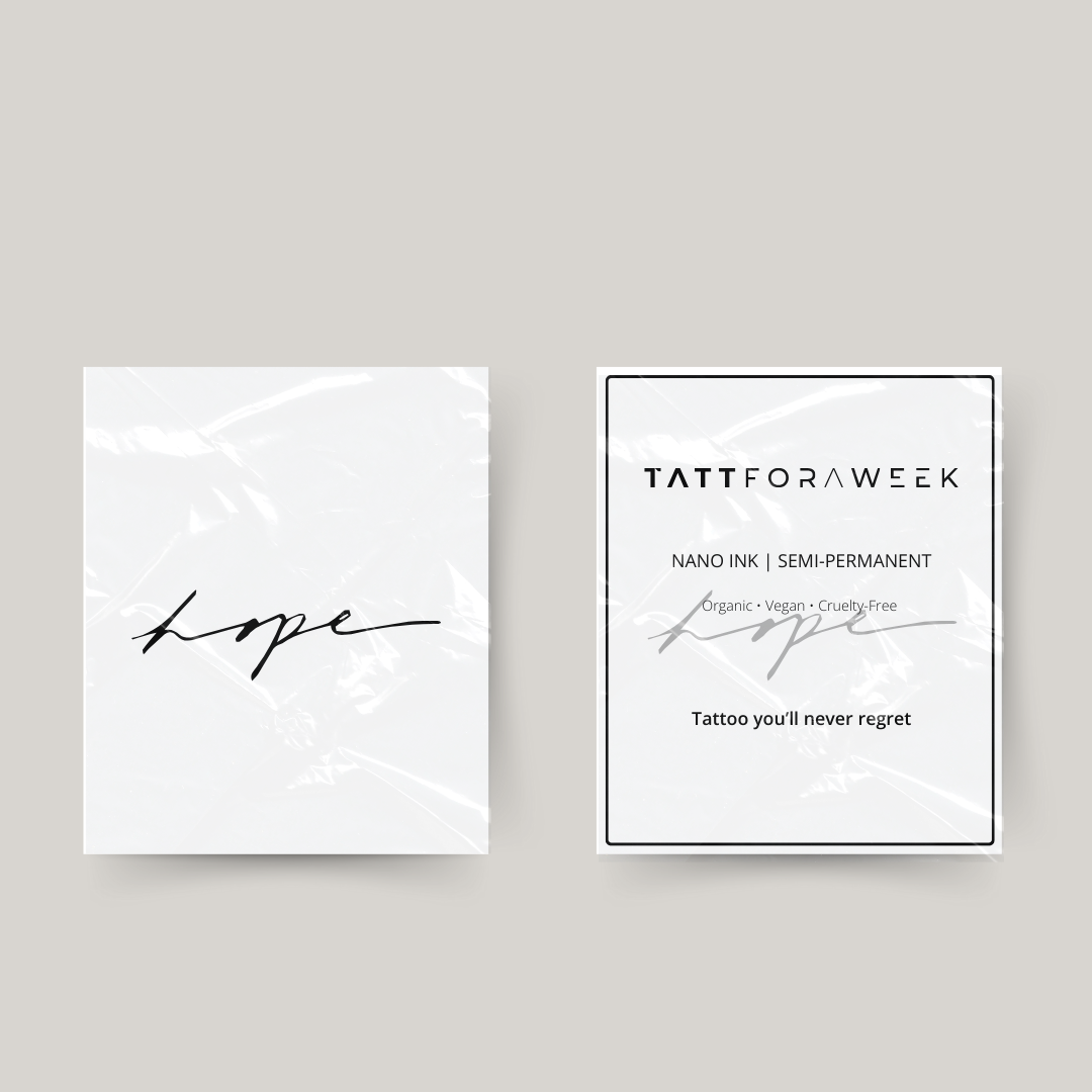 Tatuagem temporária esperança