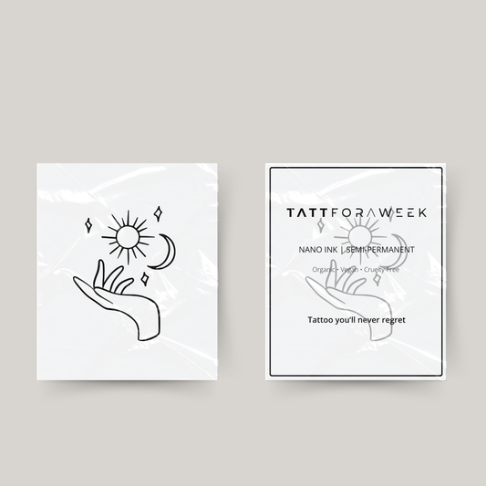 Tatuagem temporária em equilíbrio