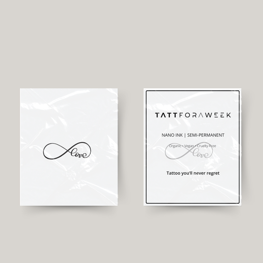 Tatuagem temporária infinito amor