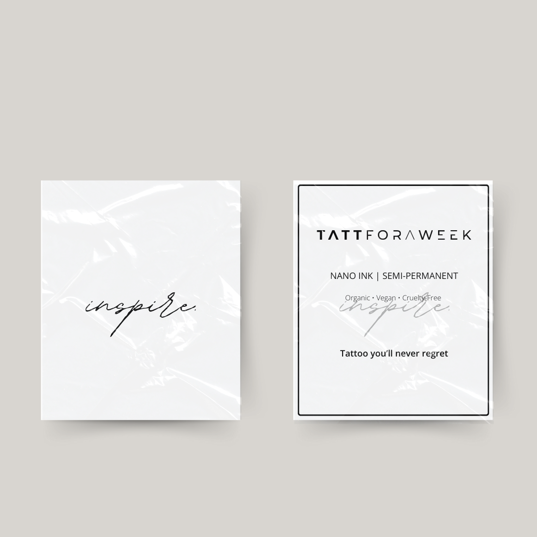 Tatuagem temporária inspire