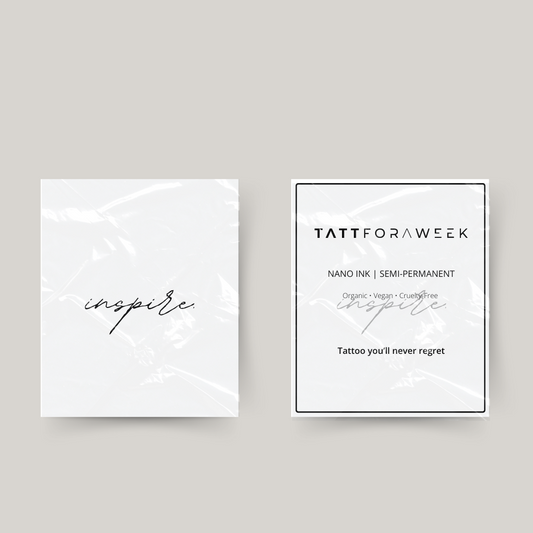 Tatuagem temporária inspire