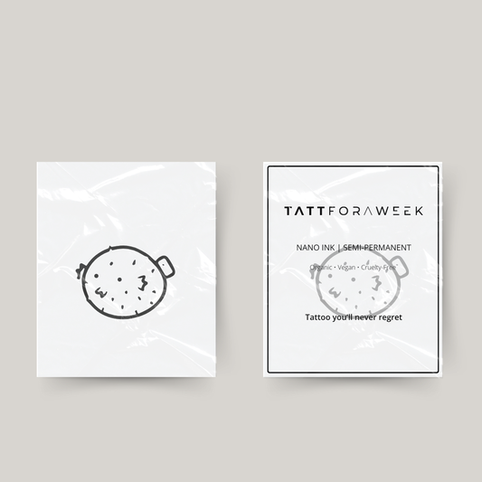 Tatuagem temporária baiacu