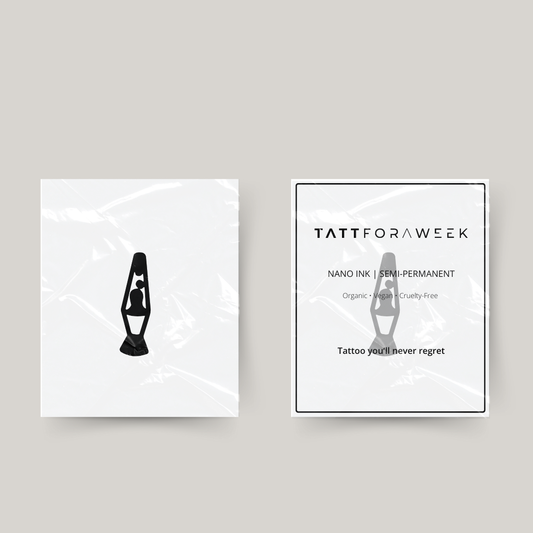 Tatuagem temporária lava-lâmpada