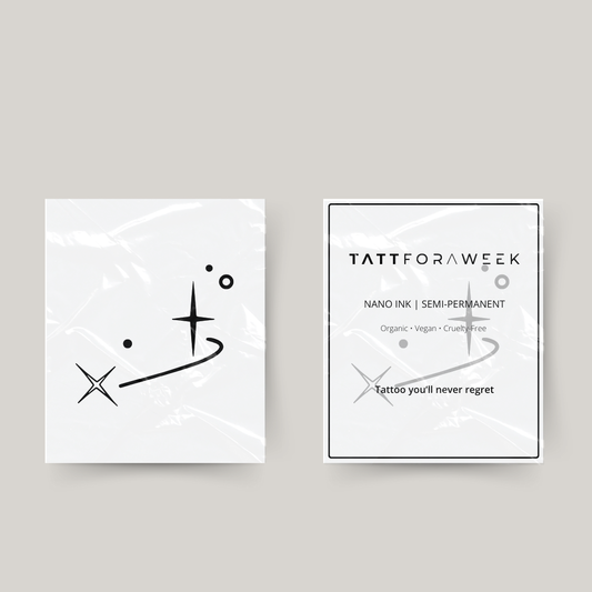 Tatuagem temporária leo estrelas