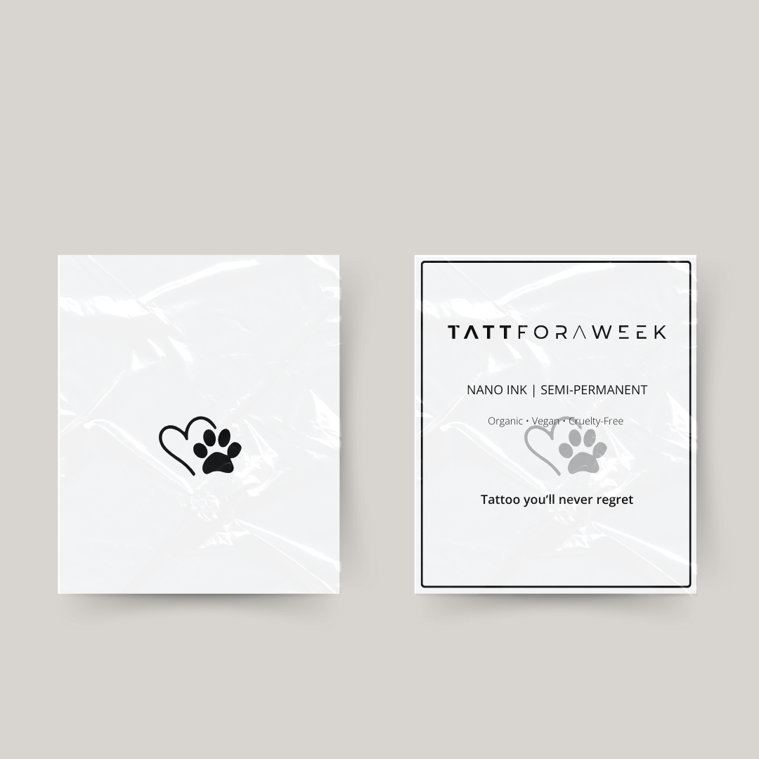 Tatuagem temporária amor cão