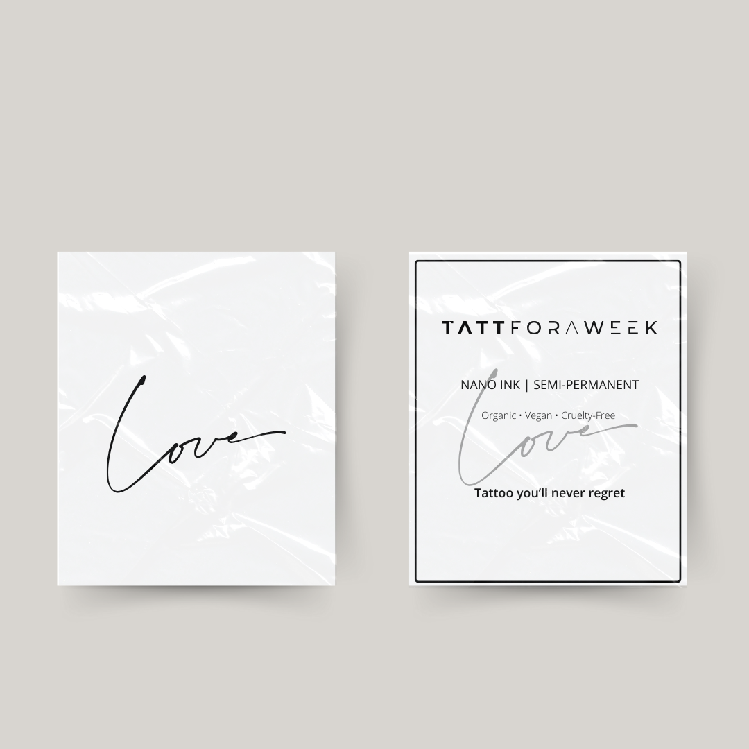 Amor de tatuagem temporária