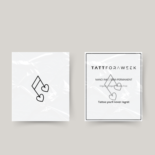Tatuagem temporária love music