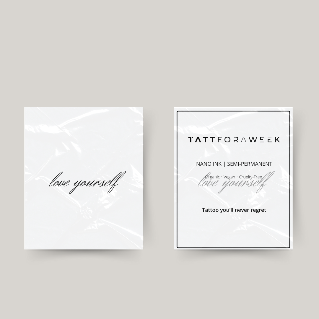 Tatuagem temporária ame a si mesmo