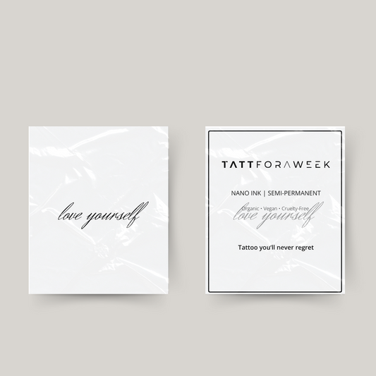 Tatuagem temporária ame a si mesmo