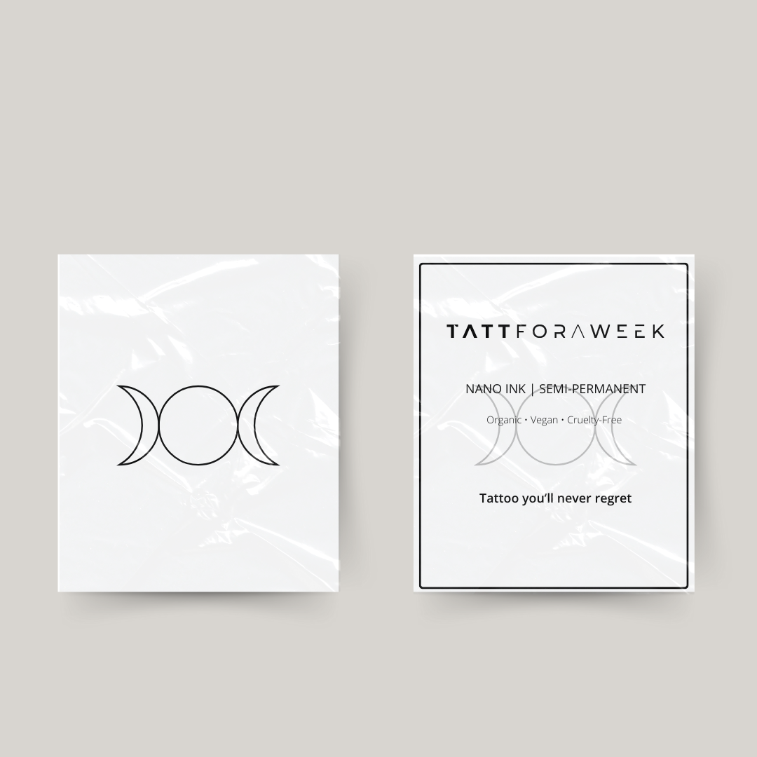 Fase da lua tatuagem temporária